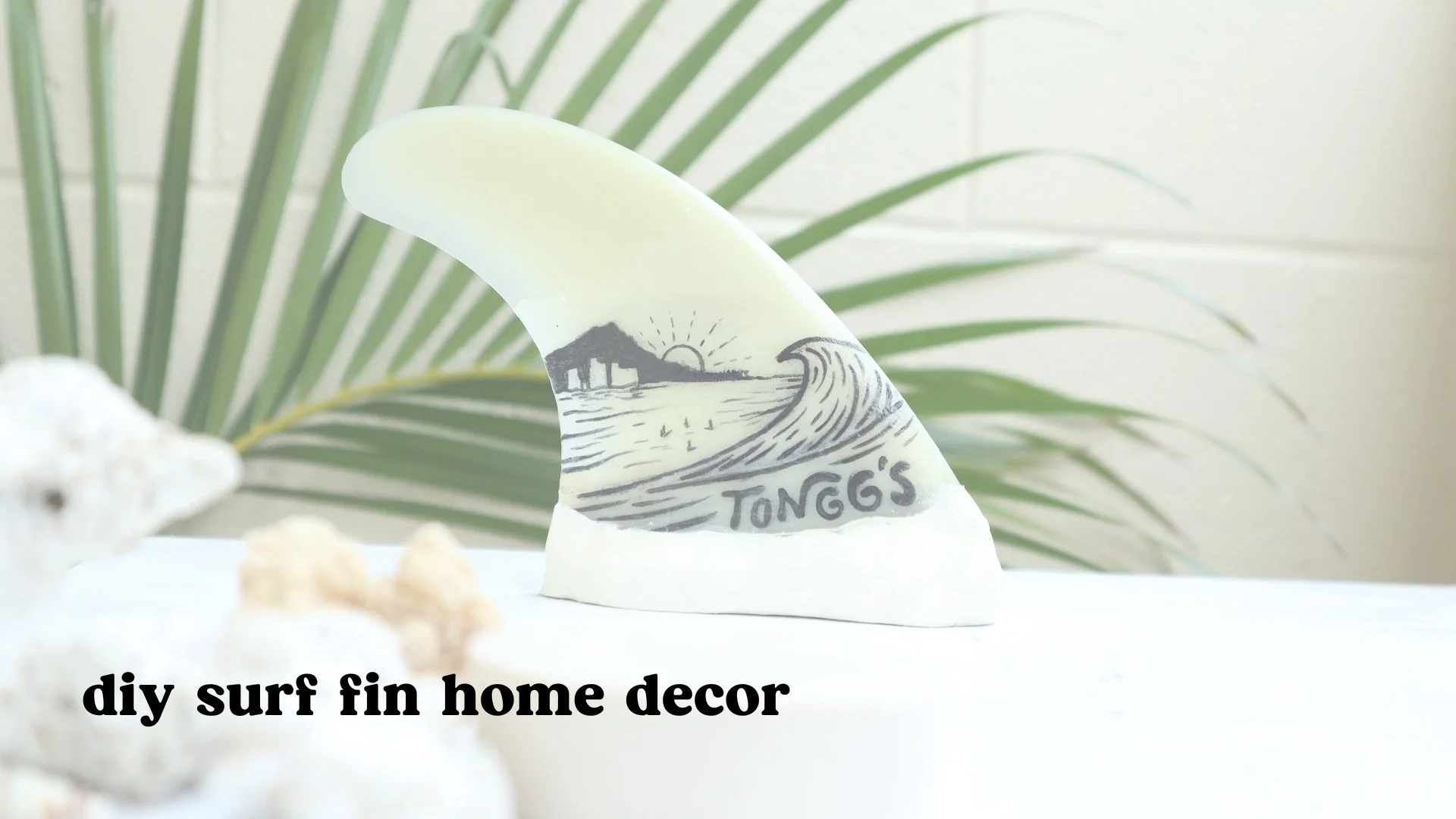 世界にただ一つ　手書き　フィン　surfboard  fin handmade diy+surf+fin+home+decor.jpg